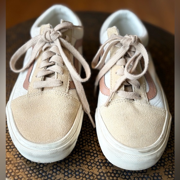 Vans X Madewell Lace Up Camel Sneakers - Picture 3 of 11